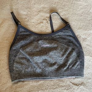 gymshark strappy sports bra grey/purple